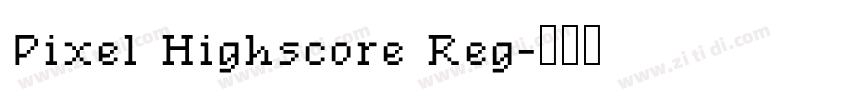 Pixel Highscore Reg字体转换